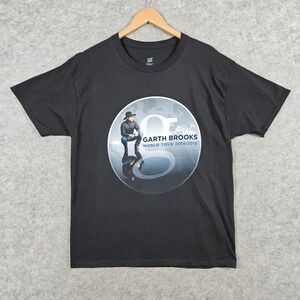 Garth Brooks World Tour 2014-2016 T-Shirt Black Hanes ComfortSoft Men's Size L